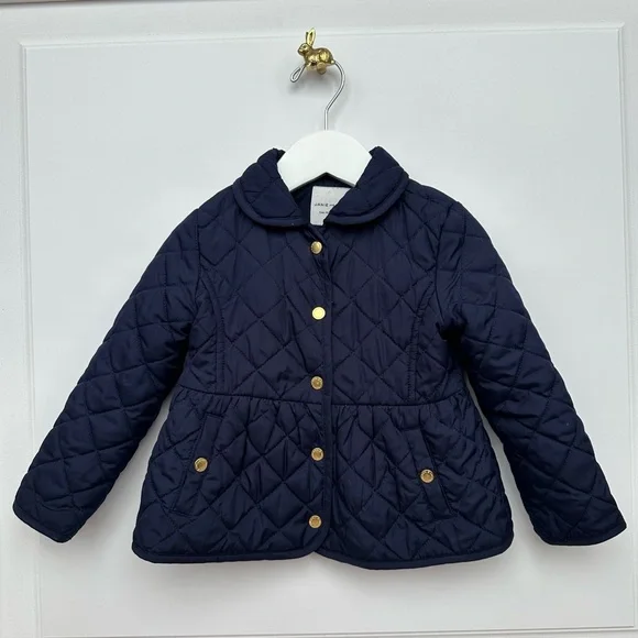 Janie and Jack | Quilted Peplum Barn Jacket - Picture 3 of 6